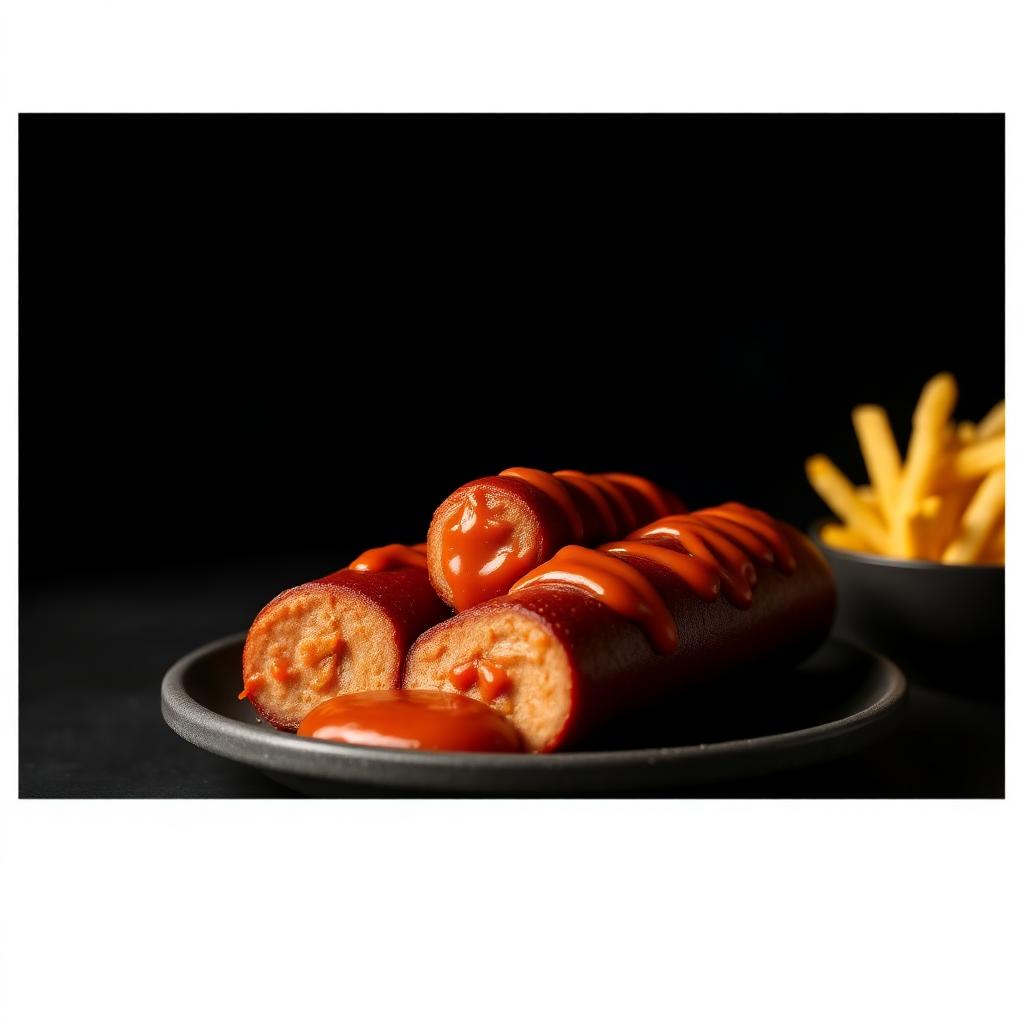 Currywurst mit Pommes